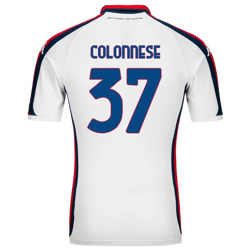 Danxen Kid Lorenzo Colonnese #37 White Away Jersey 2024/25 T-Shirt