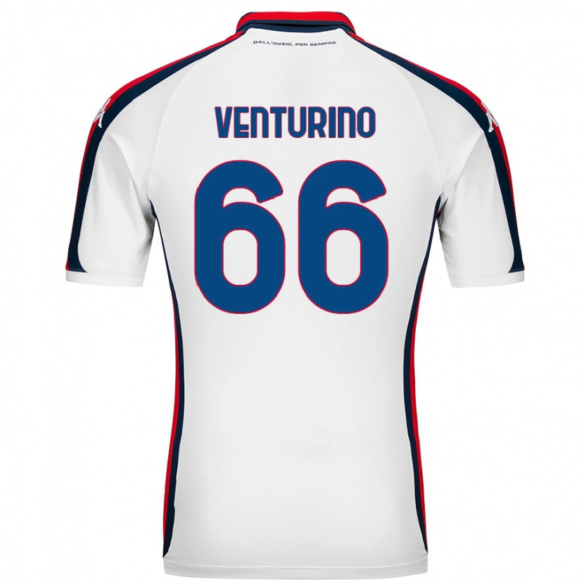 Danxen Kid Lorenzo Venturino #66 White Away Jersey 2024/25 T-Shirt