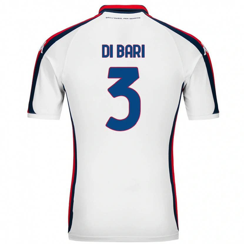 Danxen Kid Martina Di Bari #3 White Away Jersey 2024/25 T-Shirt