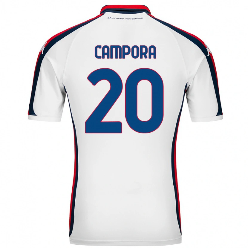 Danxen Kid Alice Campora #20 White Away Jersey 2024/25 T-Shirt