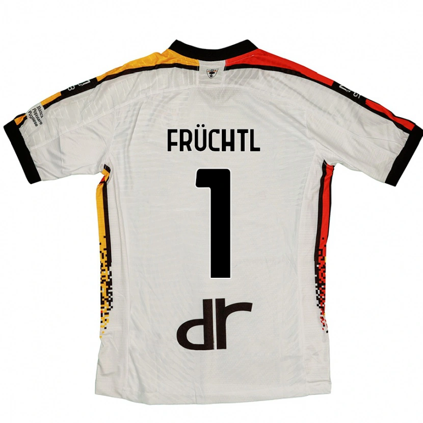 Danxen Kid Christian Früchtl #1 White Black Away Jersey 2024/25 T-Shirt