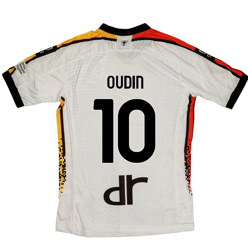 Danxen Kid Rémi Oudin #10 White Black Away Jersey 2024/25 T-Shirt