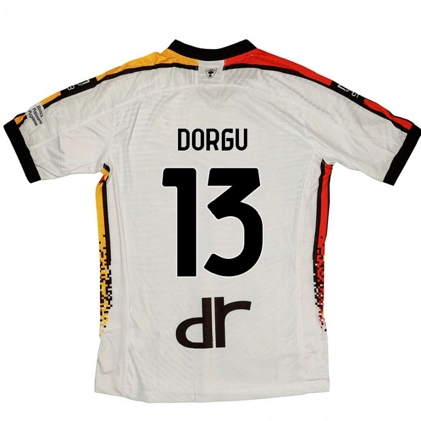 Danxen Kid Patrick Dorgu #13 White Black Away Jersey 2024/25 T-Shirt