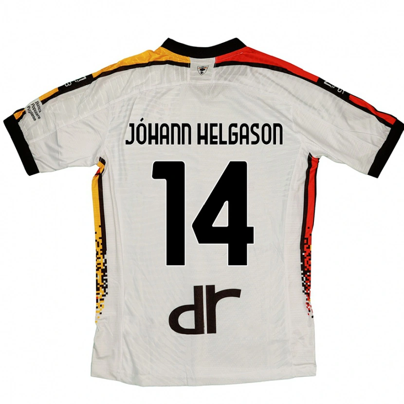 Danxen Kid Thórir Jóhann Helgason #14 White Black Away Jersey 2024/25 T-Shirt