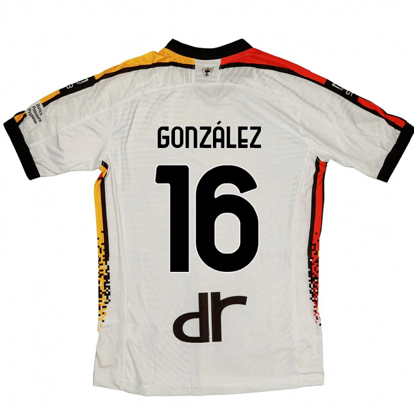 Danxen Kid Joan González #16 White Black Away Jersey 2024/25 T-Shirt