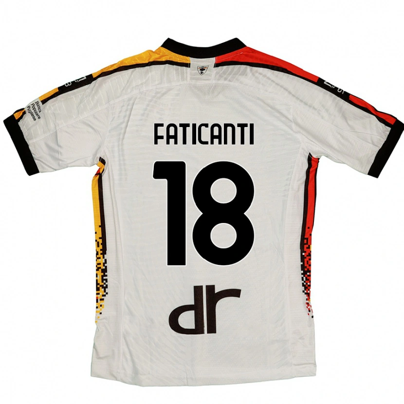 Danxen Kid Giacomo Faticanti #18 White Black Away Jersey 2024/25 T-Shirt