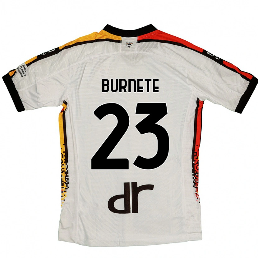 Danxen Kid Rareș Burnete #23 White Black Away Jersey 2024/25 T-Shirt