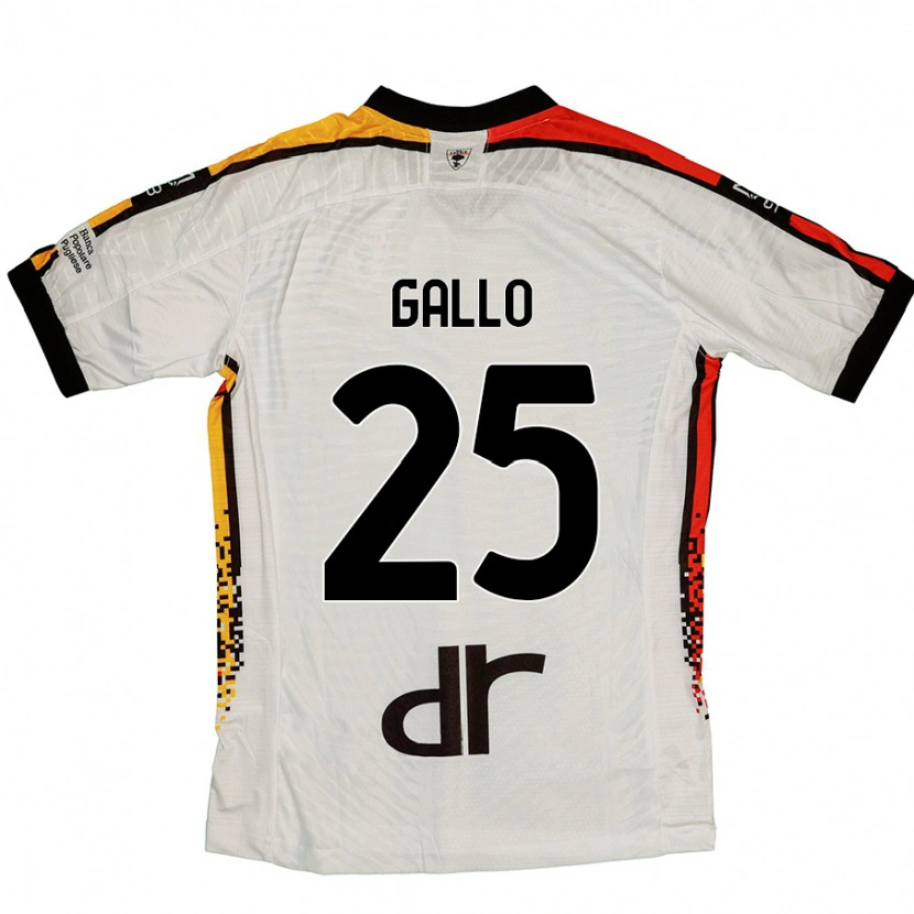 Danxen Kid Antonino Gallo #25 White Black Away Jersey 2024/25 T-Shirt