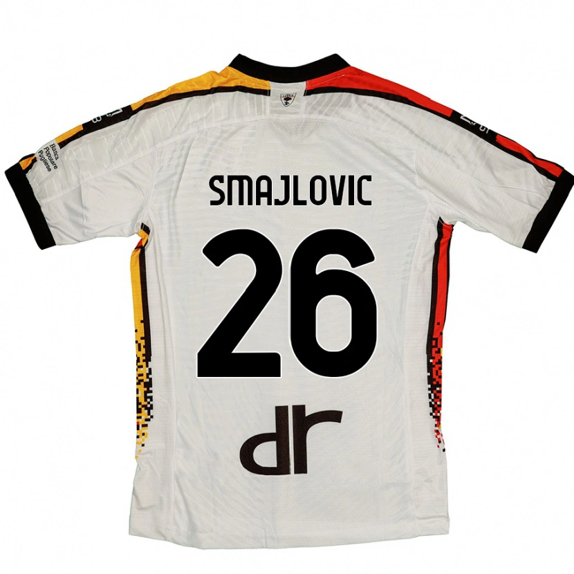 Danxen Kid Zinedin Smajlovic #26 White Black Away Jersey 2024/25 T-Shirt