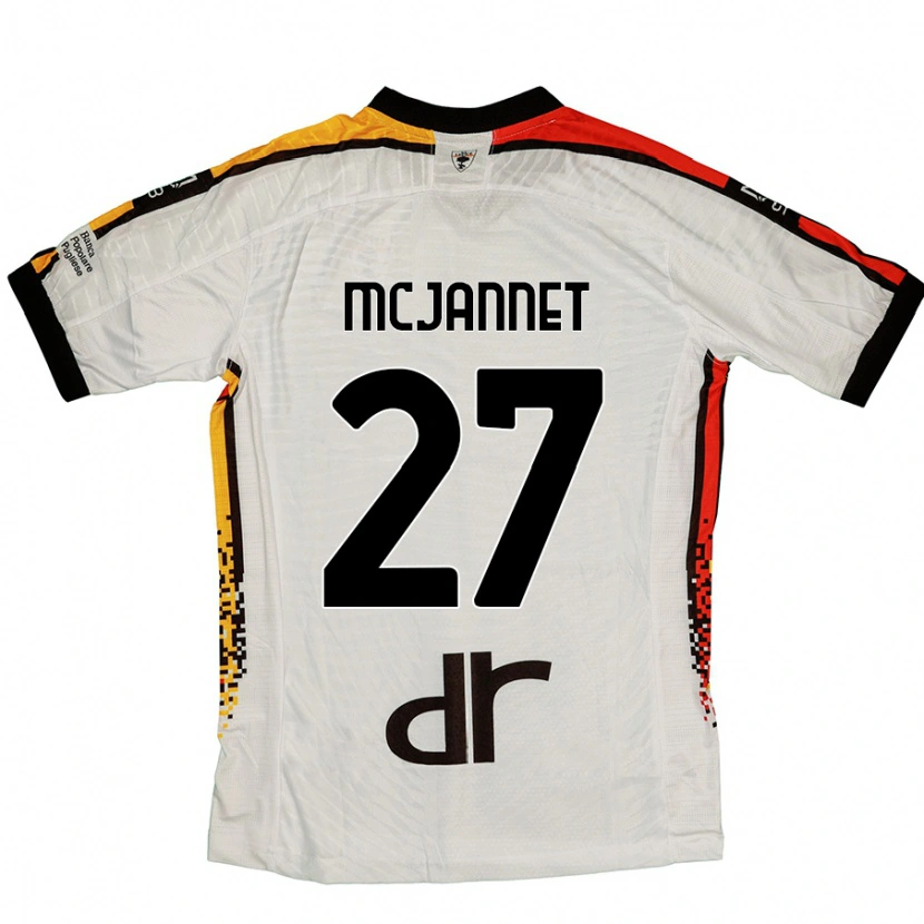 Danxen Kid Ed Mcjannet #27 White Black Away Jersey 2024/25 T-Shirt