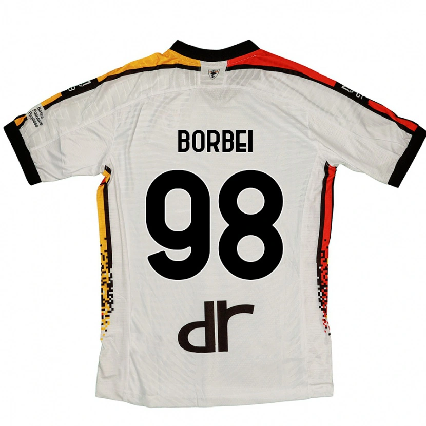 Danxen Kid Alexandru Borbei #98 White Black Away Jersey 2024/25 T-Shirt