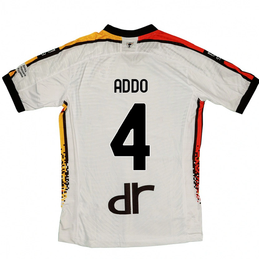 Danxen Kid Vernon Addo #4 White Black Away Jersey 2024/25 T-Shirt