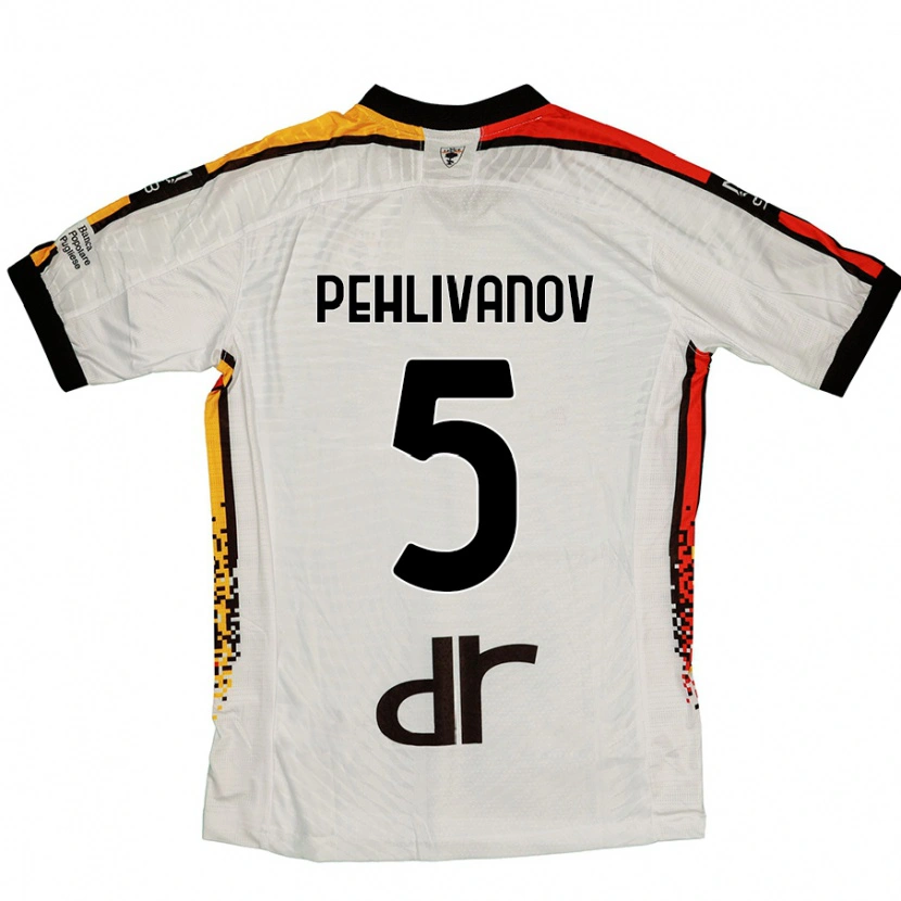 Danxen Kid Cristian Pehlivanov #5 White Black Away Jersey 2024/25 T-Shirt