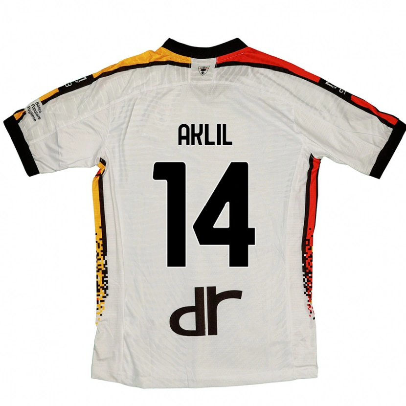 Danxen Kid Lino Aklil #14 White Black Away Jersey 2024/25 T-Shirt