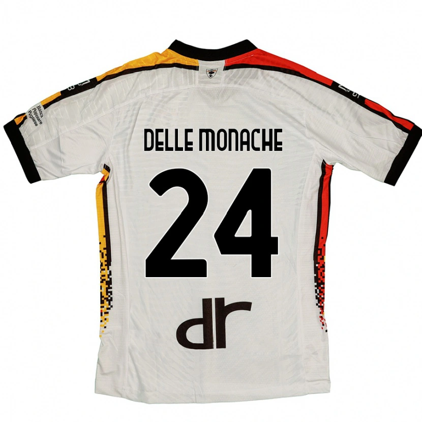 Danxen Kid Marco Delle Monache #24 White Black Away Jersey 2024/25 T-Shirt