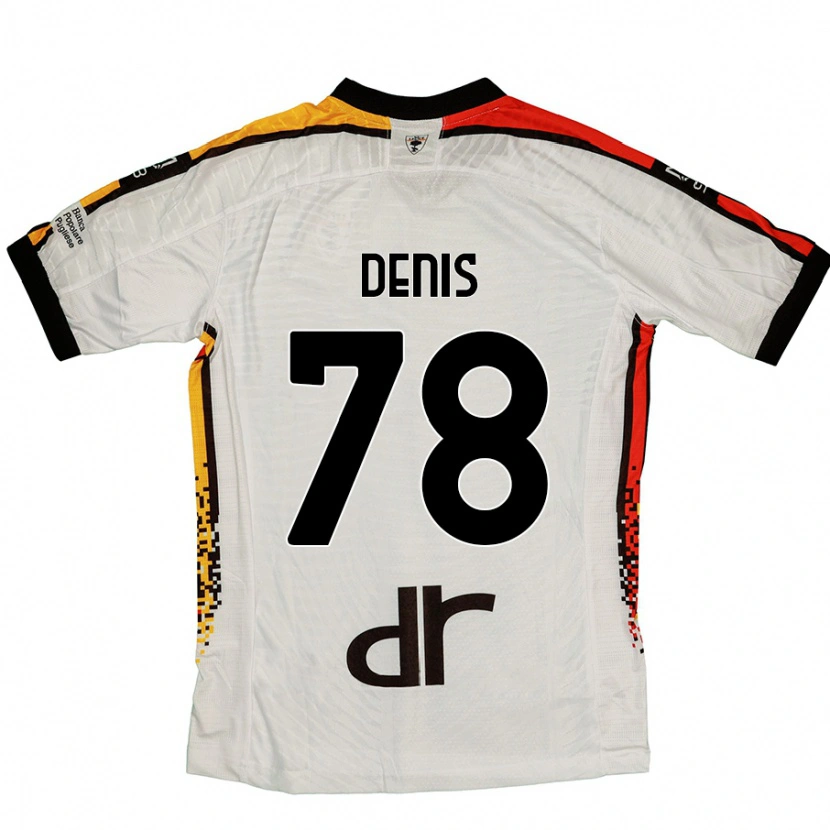 Danxen Kid Max Denis #78 White Black Away Jersey 2024/25 T-Shirt