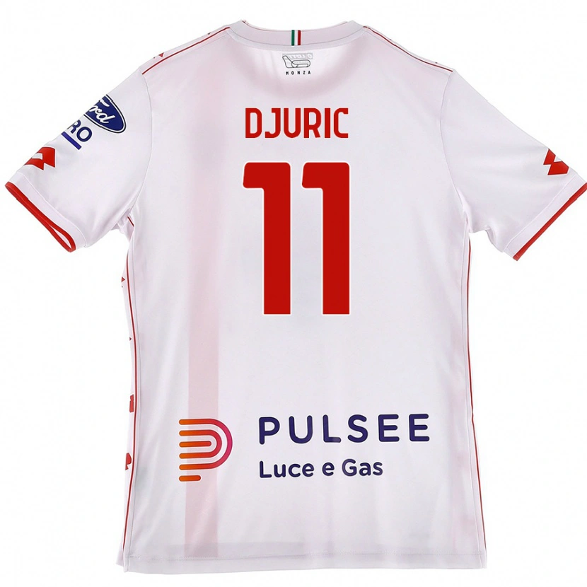 Danxen Kid Milan Djuric #11 White Red Away Jersey 2024/25 T-Shirt