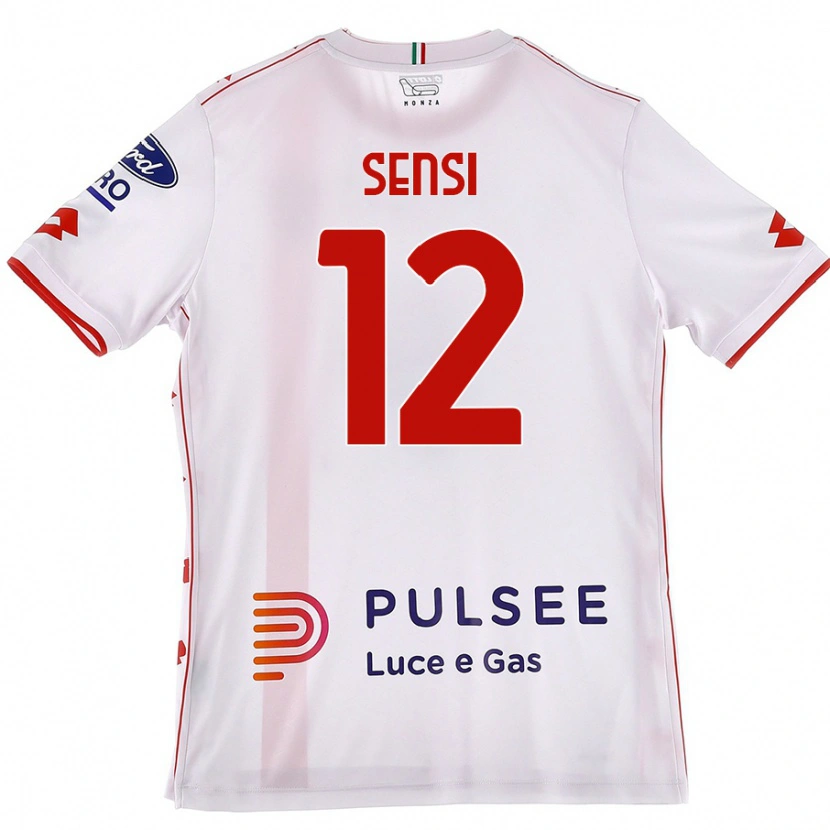 Danxen Kid Stefano Sensi #12 White Red Away Jersey 2024/25 T-Shirt