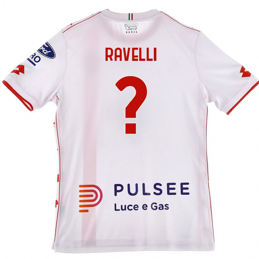 Danxen Kid Etienne Ravelli #0 White Red Away Jersey 2024/25 T-Shirt