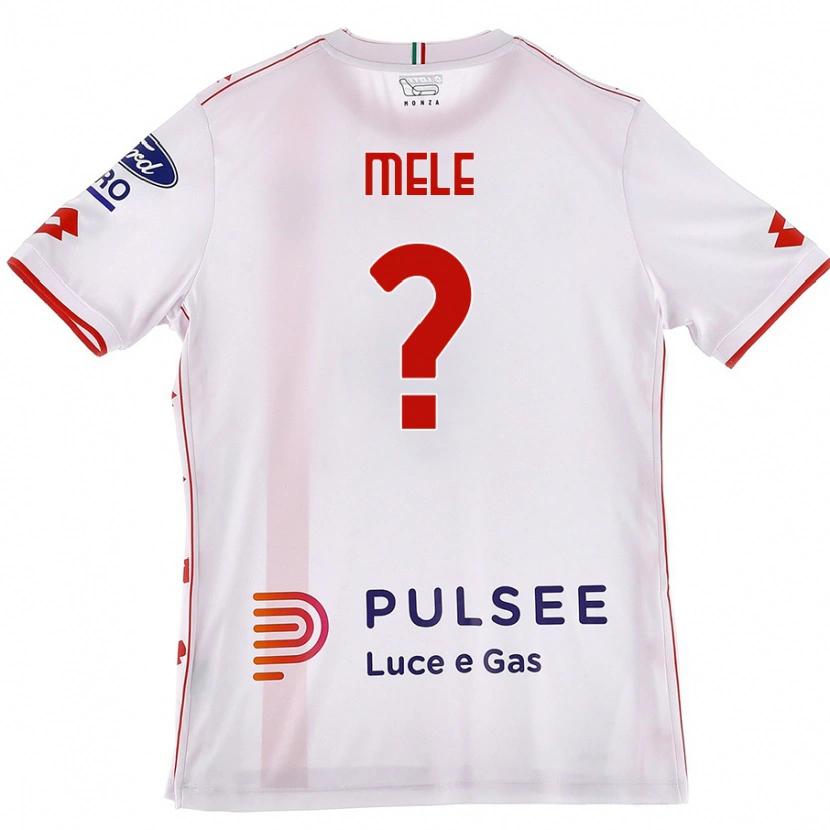 Danxen Kid Fabio Mele #0 White Red Away Jersey 2024/25 T-Shirt