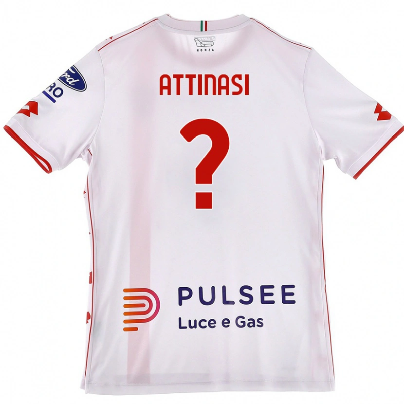 Danxen Kid Mattia Attinasi #0 White Red Away Jersey 2024/25 T-Shirt