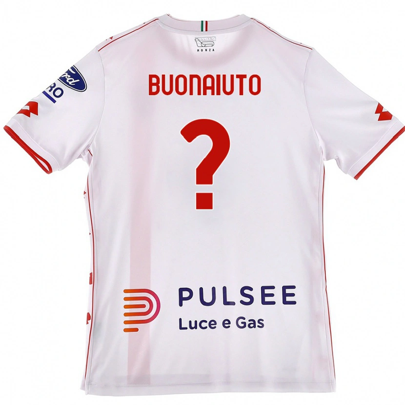 Danxen Kid Marco Buonaiuto #0 White Red Away Jersey 2024/25 T-Shirt