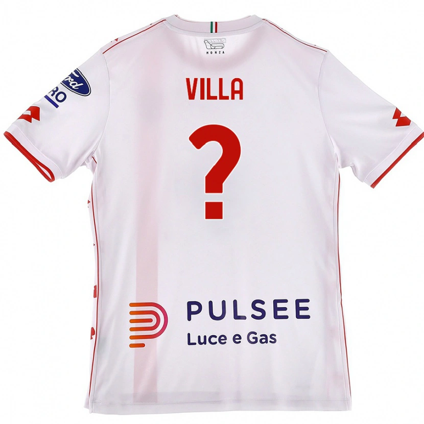 Danxen Kid Manuel Villa #0 White Red Away Jersey 2024/25 T-Shirt