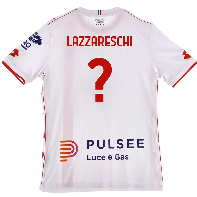 Danxen Kid Andrea Lazzareschi #0 White Red Away Jersey 2024/25 T-Shirt