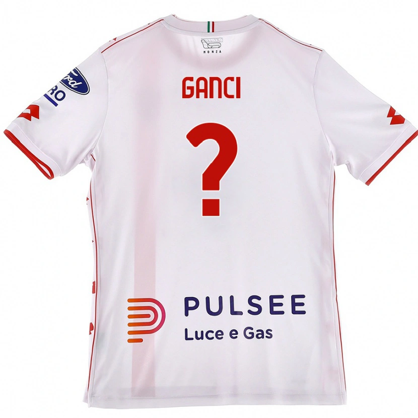 Danxen Kid Daniele Ganci #0 White Red Away Jersey 2024/25 T-Shirt