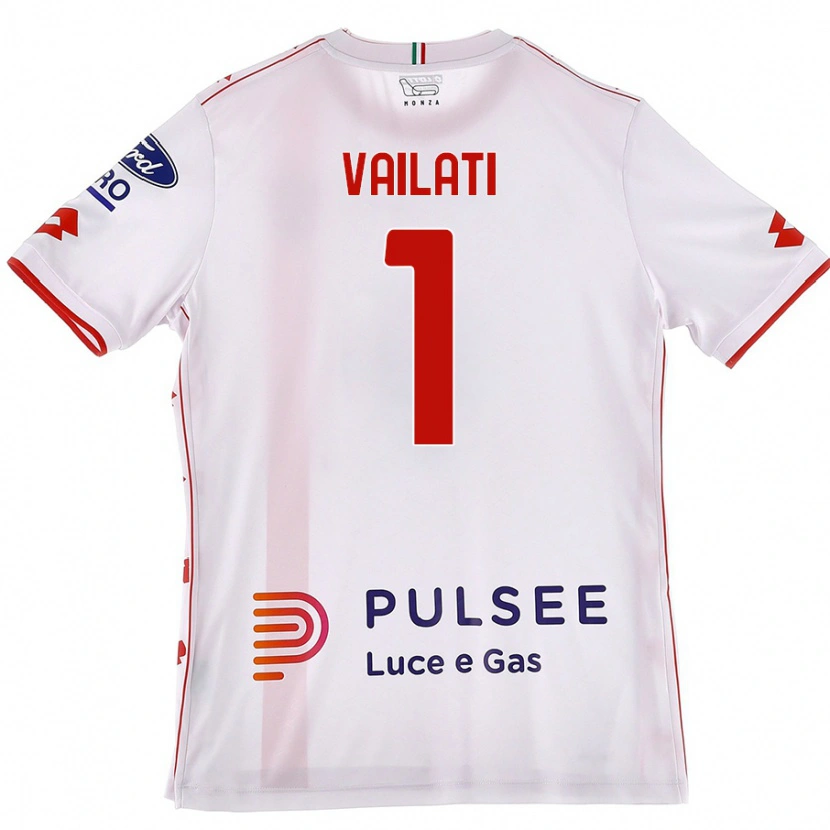 Danxen Kid Andrea Vailati #1 White Red Away Jersey 2024/25 T-Shirt