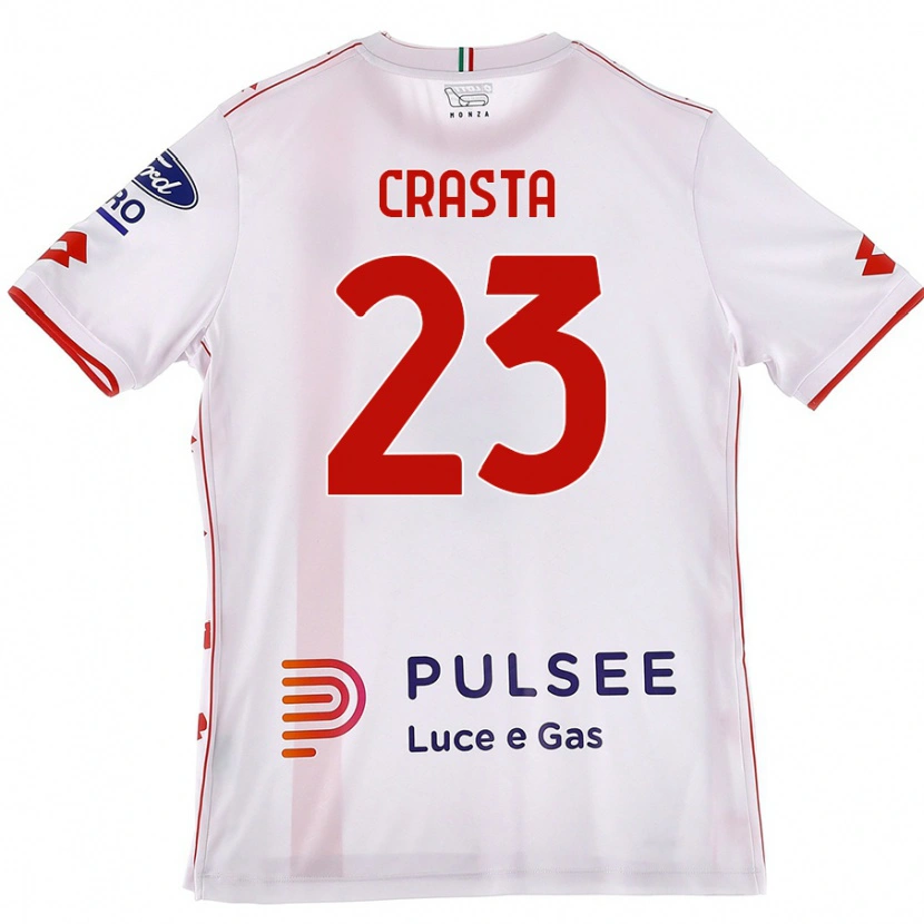 Danxen Kid Mario Crasta #23 White Red Away Jersey 2024/25 T-Shirt