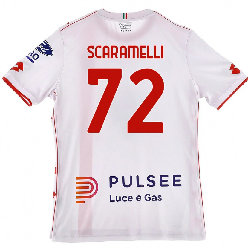 Danxen Kid Endris Scaramelli #72 White Red Away Jersey 2024/25 T-Shirt