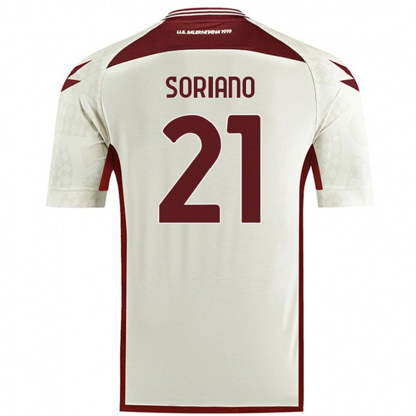 Danxen Kid Roberto Soriano #21 Cream Color Away Jersey 2024/25 T-Shirt