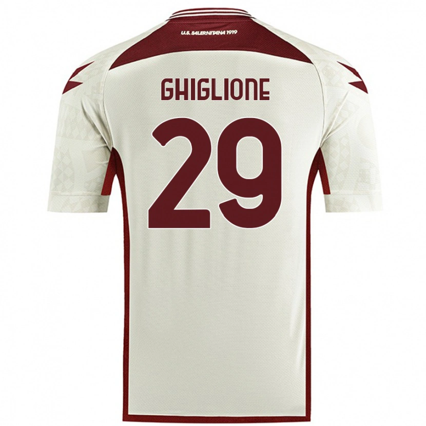 Danxen Kid Paolo Ghiglione #29 Cream Color Away Jersey 2024/25 T-Shirt