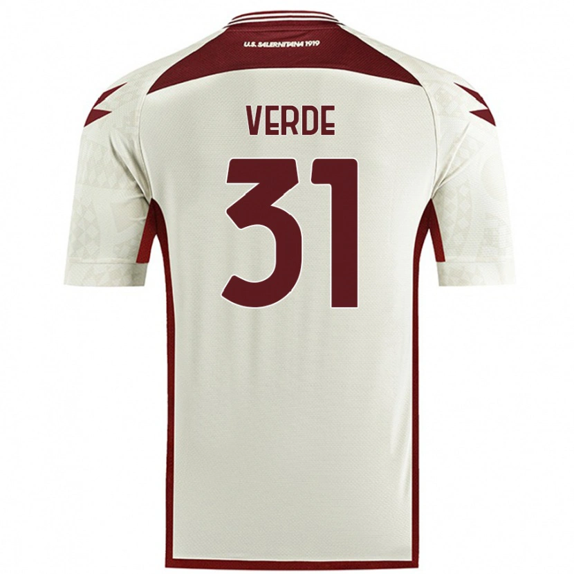 Danxen Kid Daniele Verde #31 Cream Color Away Jersey 2024/25 T-Shirt