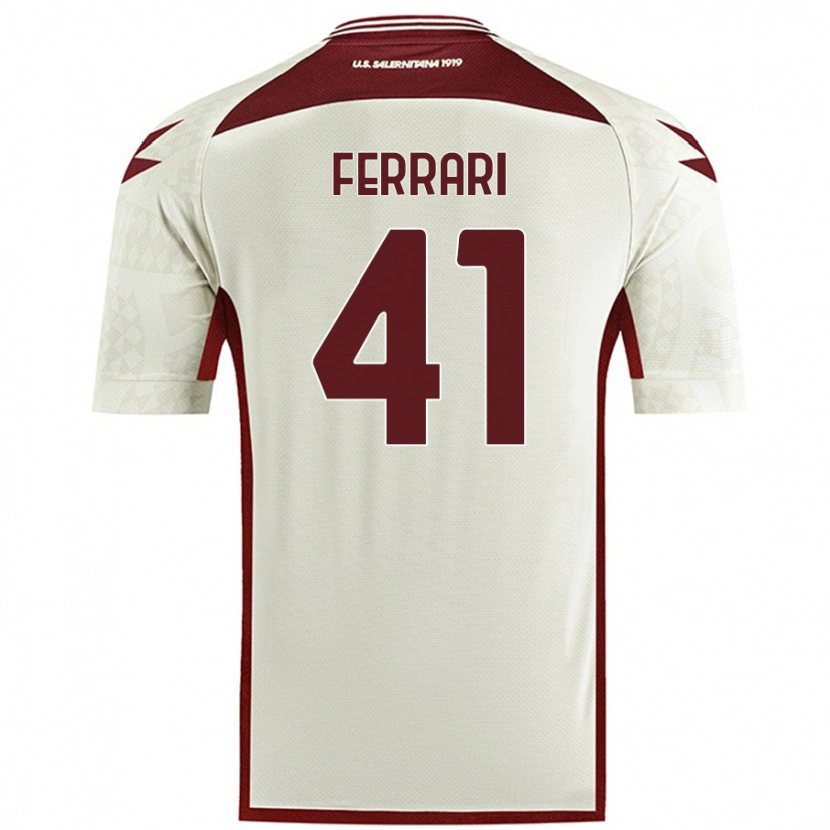 Danxen Kid Tommaso Ferrari #41 Cream Color Away Jersey 2024/25 T-Shirt