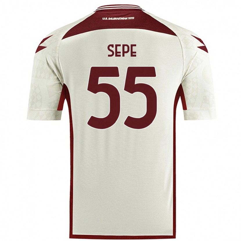 Danxen Kid Luigi Sepe #55 Cream Color Away Jersey 2024/25 T-Shirt