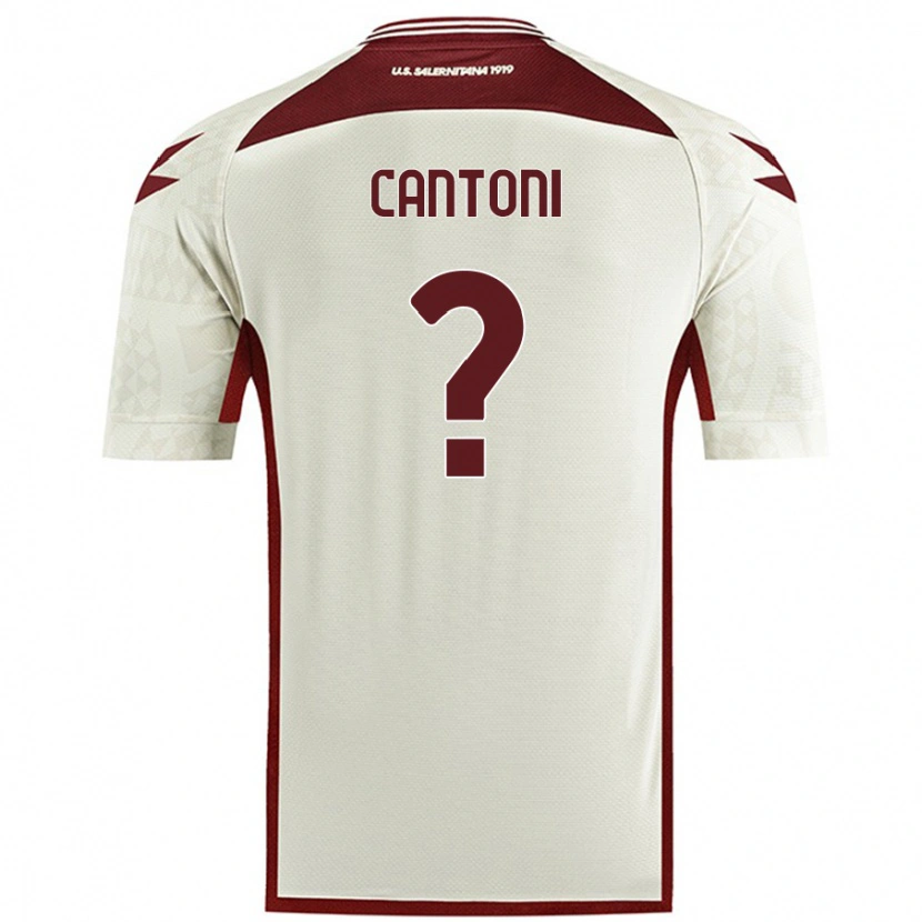 Danxen Kid Simone Cantoni #0 Cream Color Away Jersey 2024/25 T-Shirt