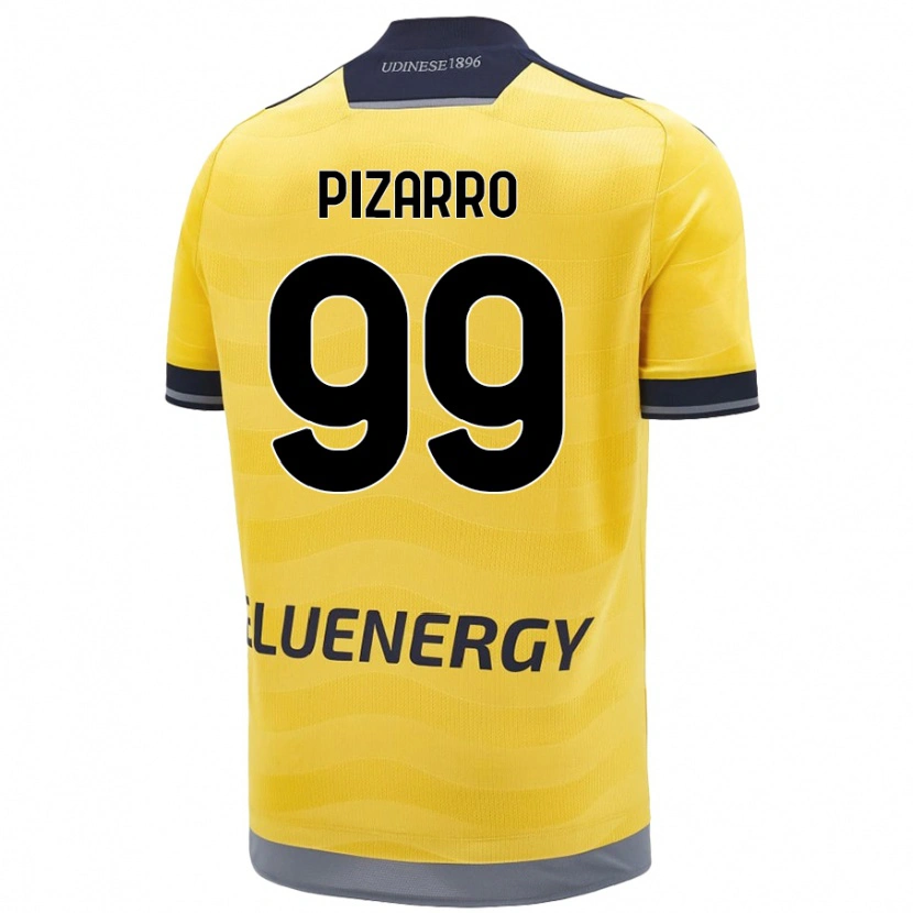 Danxen Kid Damián Pizarro #99 Golden Away Jersey 2024/25 T-Shirt