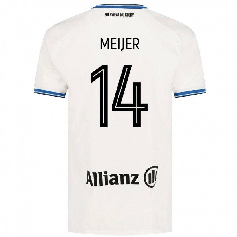 Danxen Kid Bjorn Meijer #14 White Away Jersey 2024/25 T-Shirt