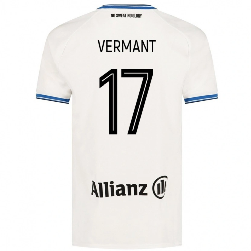 Danxen Kid Romeo Vermant #17 White Away Jersey 2024/25 T-Shirt