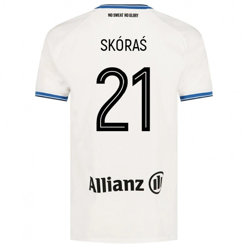 Danxen Kid Michal Skoras #21 White Away Jersey 2024/25 T-Shirt