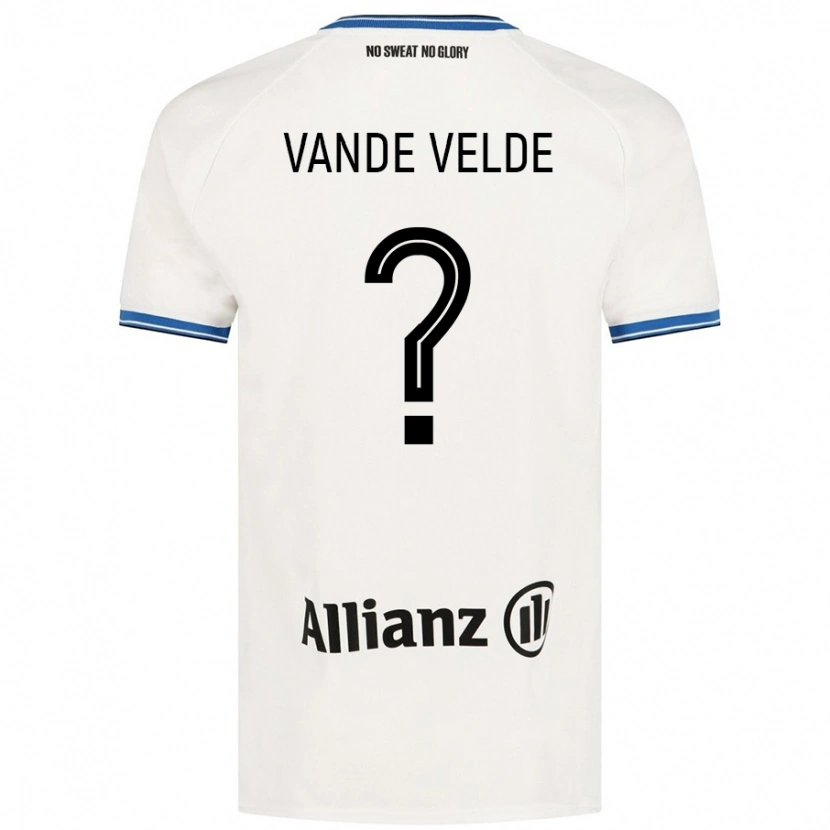 Danxen Kid Chloé Vande Velde #0 White Away Jersey 2024/25 T-Shirt