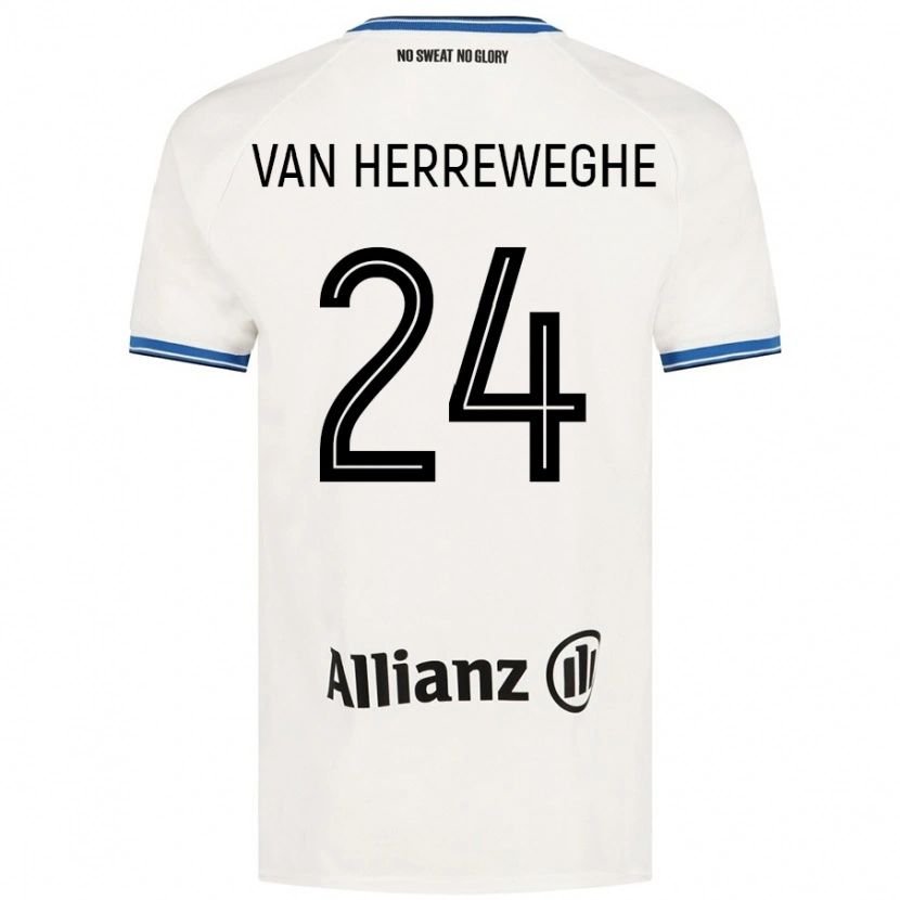 Danxen Kid Febe Van Herreweghe #24 White Away Jersey 2024/25 T-Shirt