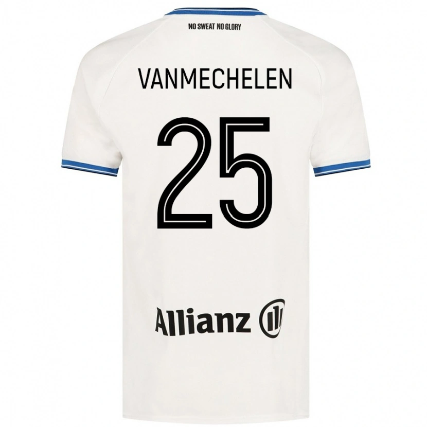 Danxen Kid Davinia Vanmechelen #25 White Away Jersey 2024/25 T-Shirt