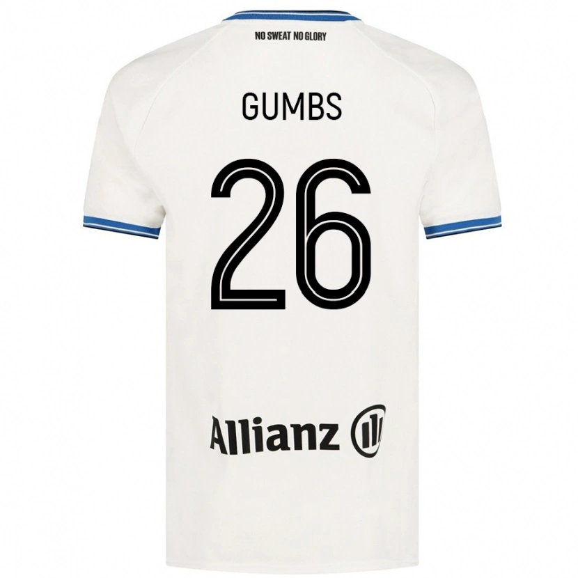 Danxen Kid Aisse Gumbs #26 White Away Jersey 2024/25 T-Shirt