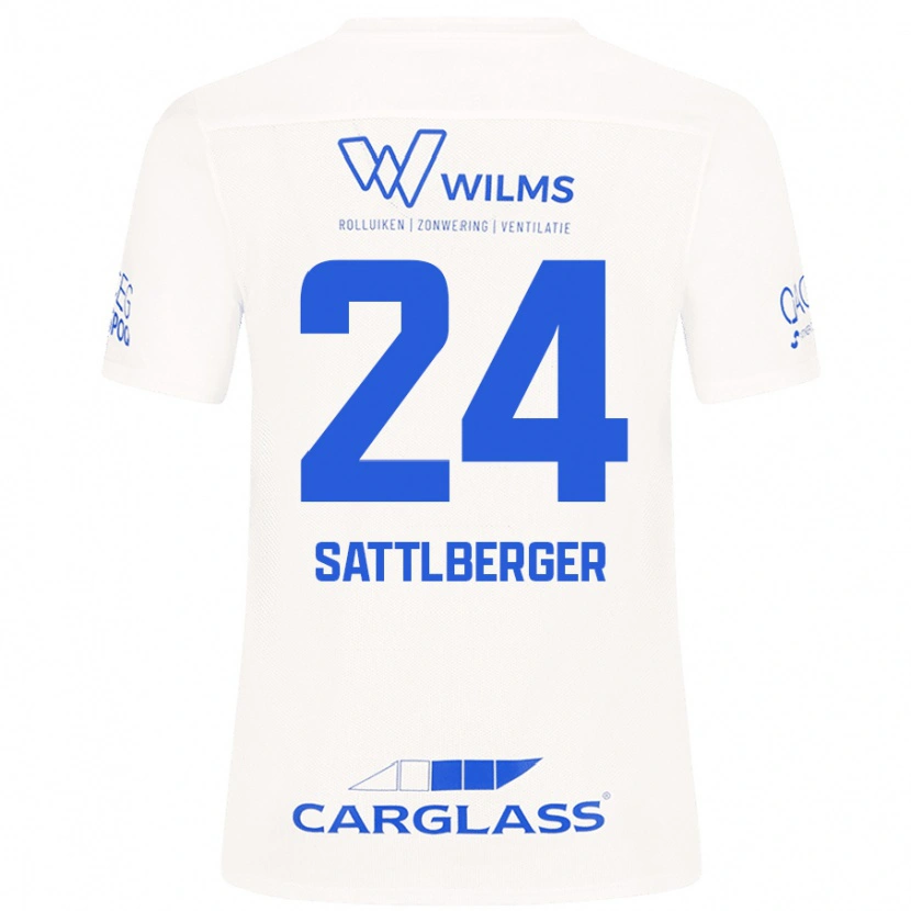 Danxen Kid Nikolas Sattlberger #24 White Away Jersey 2024/25 T-Shirt