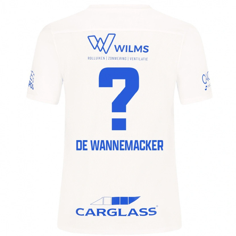 Danxen Kid August De Wannemacker #0 White Away Jersey 2024/25 T-Shirt