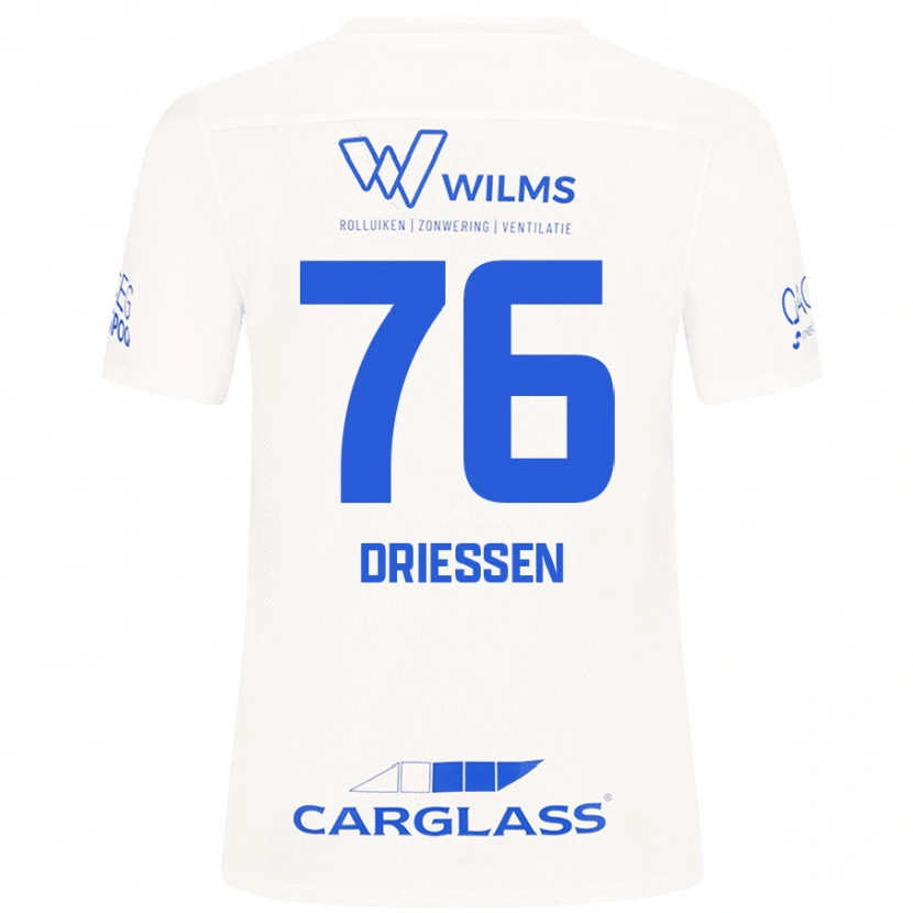 Danxen Kid Jelle Driessen #76 White Away Jersey 2024/25 T-Shirt