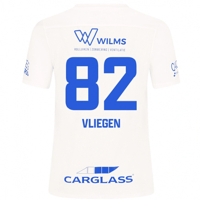 Danxen Kid Olivier Vliegen #82 White Away Jersey 2024/25 T-Shirt